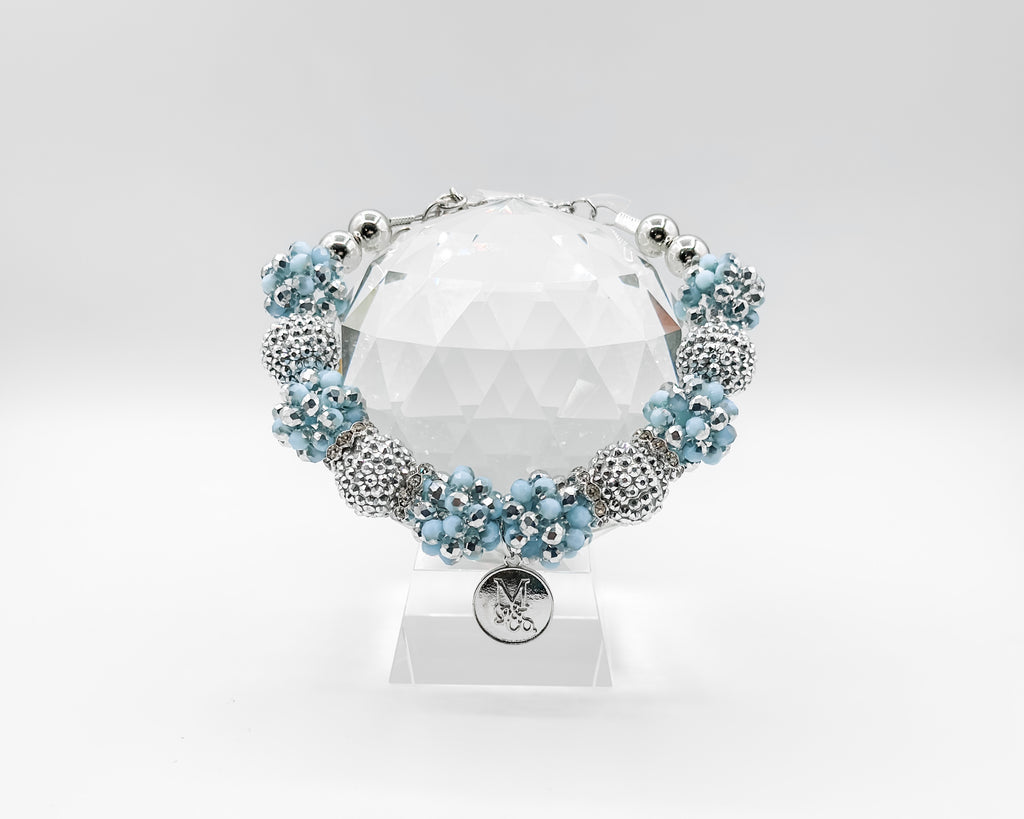 Necklace: Frozen Blue Tinsel (Royal Birthday Collection)