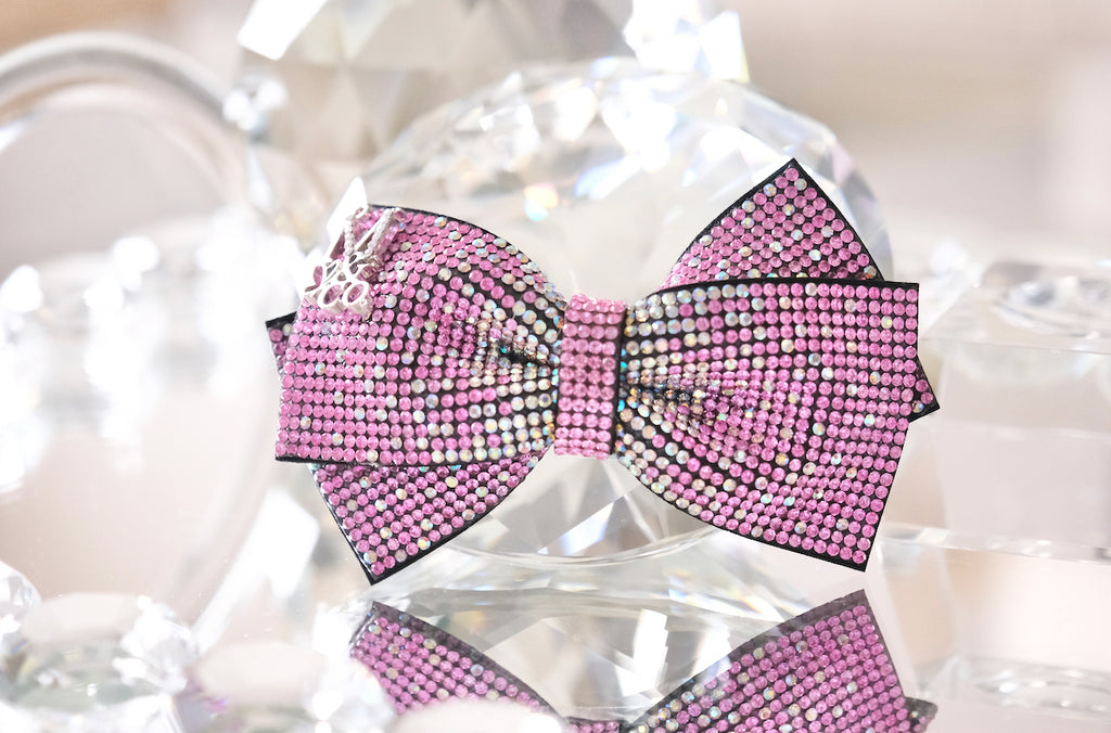 Sparkly Bow: Hot Pink
